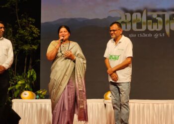 ಜಯಮಾಲಾ ಕೈಯಲ್ಲಿ ‘ಜಲಪಾತ’ ಸಿನಿಮಾದ ಲವ್ ಸಾಂಗ್ ರಿಲೀಸ್!