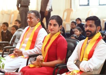 ಗುರುಕುಲದ ಕಾರ್ಯಕ್ರಮಕ್ಕೆ ಕಳೆತಂದ ನಟಿ  ಅರ್ಚನಾ ಕೊಟ್ಟಿಗೆ!